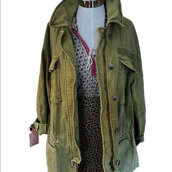 Reworked Free People Seize The Day Boho Jacket - Picture 4 of 14